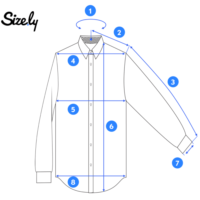 How to measure for dress shirt men