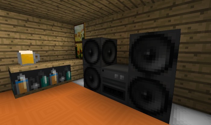 How to make a speaker decoration in minecraft