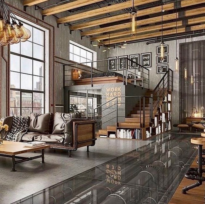 What does industrial style home decor mean