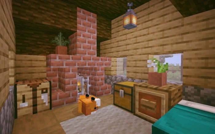 How do i decorate my room in minecraft