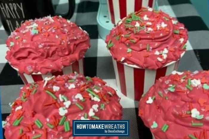 How to make fake cupcakes for decoration