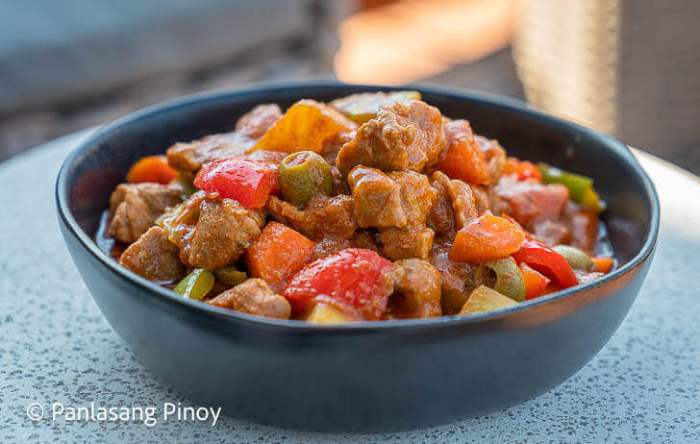 How to cook pork caldereta batangas style