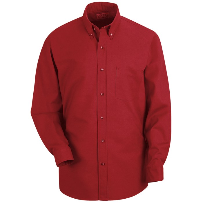 Men's long sleeve poplin dress shirt