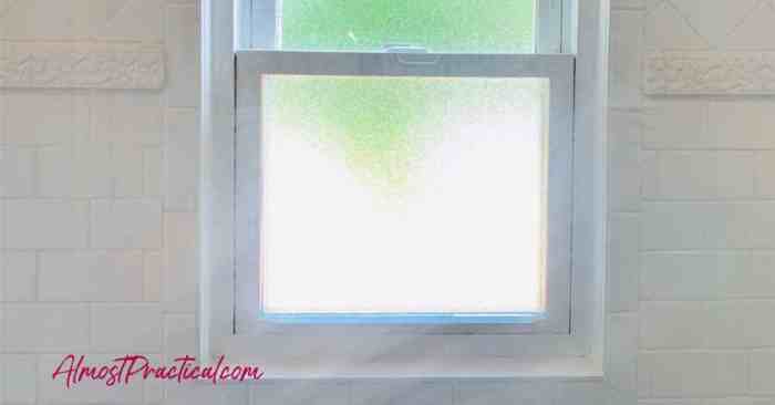 How to decorate shower with window